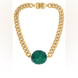 GOLDMINE Chucky Green Agate Necklace